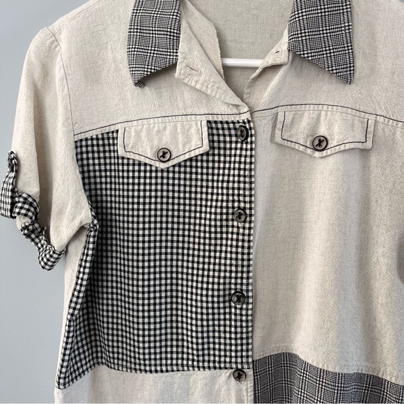 Linen Patterned Top - Picture 2 of 4